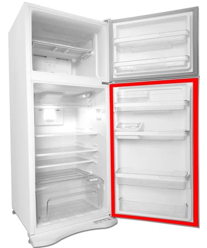 Borracha Gaxeta Geladeira Porta Inferior Para Electrolux Modelo DF51 (Cinza, 69x126)