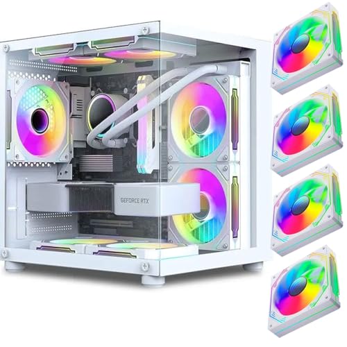 Gabinete Gamer Aquário em Vidro Com 4 Fans RGB