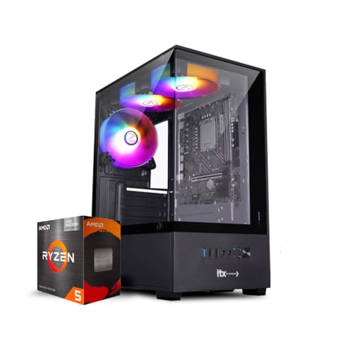 PC Gamer ITX Arena, Ryzen 5 5600G, Radeon™ Graphics Vega 7, 16GB Ram, SSD 480GB, Gabinete RGB