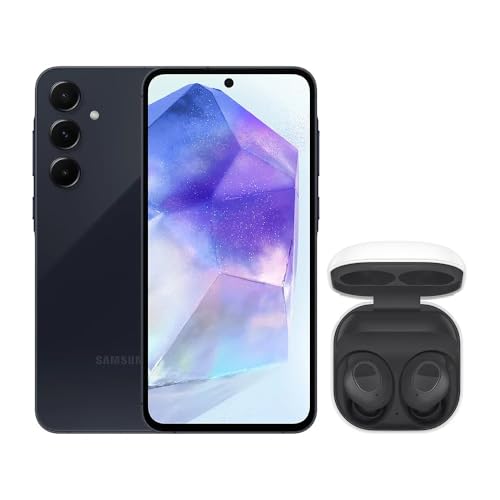 Samsung Combo Celular A55 5G (256GB) - Azul Escuro + Galaxy Buds FE - Grafite