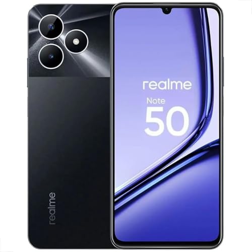 Smartphone Realme Note 50 RMX3834 3 GB de RAM/64 GB/Tela 6.74"/Dual Sim LTE - Preto
