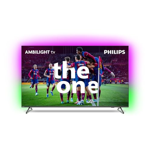 Smart TV 55" 4K 120 Hz Philips THE ONE 55PUG8808/78, Google TV, Ambilight, P5, DTS Play-Fi, Freesync, Dolby Vision Atmos, 40 WRMS