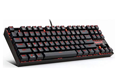 Teclado Gamer Redragon Kumara Red Mecânico ABNT2 Switch Outemu Brown K552-2 PT-Brown, UNICO