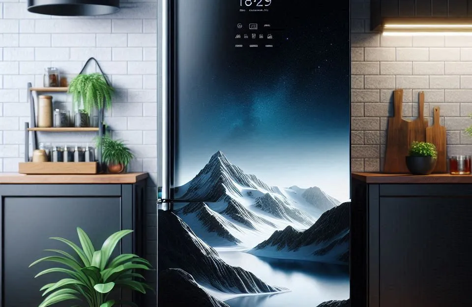 Geladeira Panasonic BB65 Black Glass Inverse Frost Free 450L