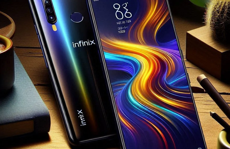 Smartphone Infinix Hot 50i 4GB RAM 256GB 4G Câmera Dupla 48MP+ Selfie 8MP NFC 5000mAh 6,7” 120Hz - Preto Obsidiana