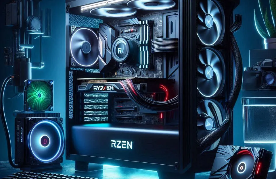 PC Gamer Ryzen 7 5700X, 32GB DDR4, RTX 4060, SSD 1TB: Desempenho e Estilo para Gamers