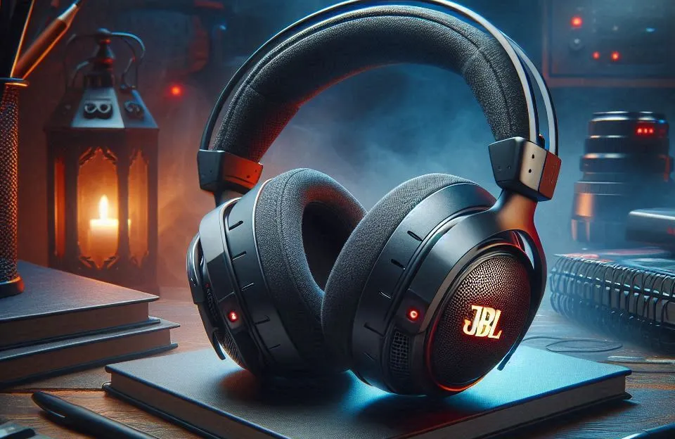 Fone de ouvido gamer JBL Quantum 400 com som imersivo