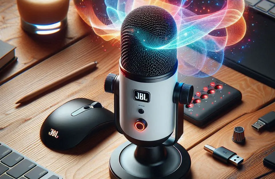 Microfone JBL Quantum Stream Wireless com USB-C