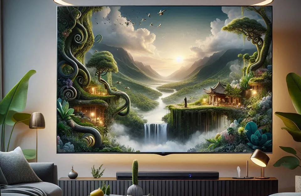 Samsung Smart TV 55" QLED 4K The Frame 55LS03D: Estilo e Tecnologia em Harmonia