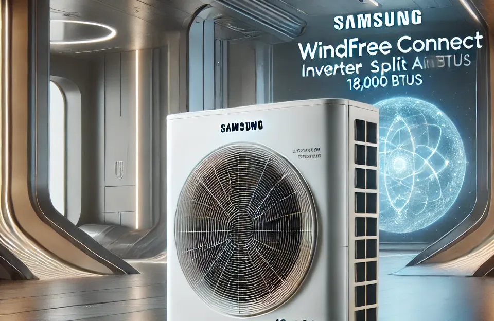 Ar-condicionado Split Inverter Samsung WindFree Connect Sem Vento 18.000 BTUs Frio Branco
