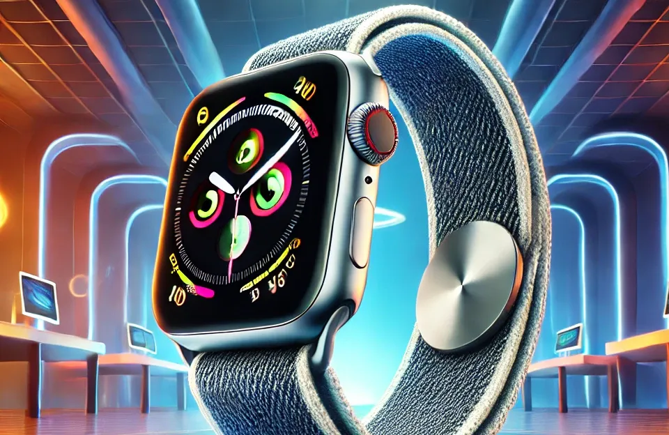 Apple Watch Series 10 GPS: Caixa Prateada de Alumínio – 42 mm e Pulseira Esportiva Denim
