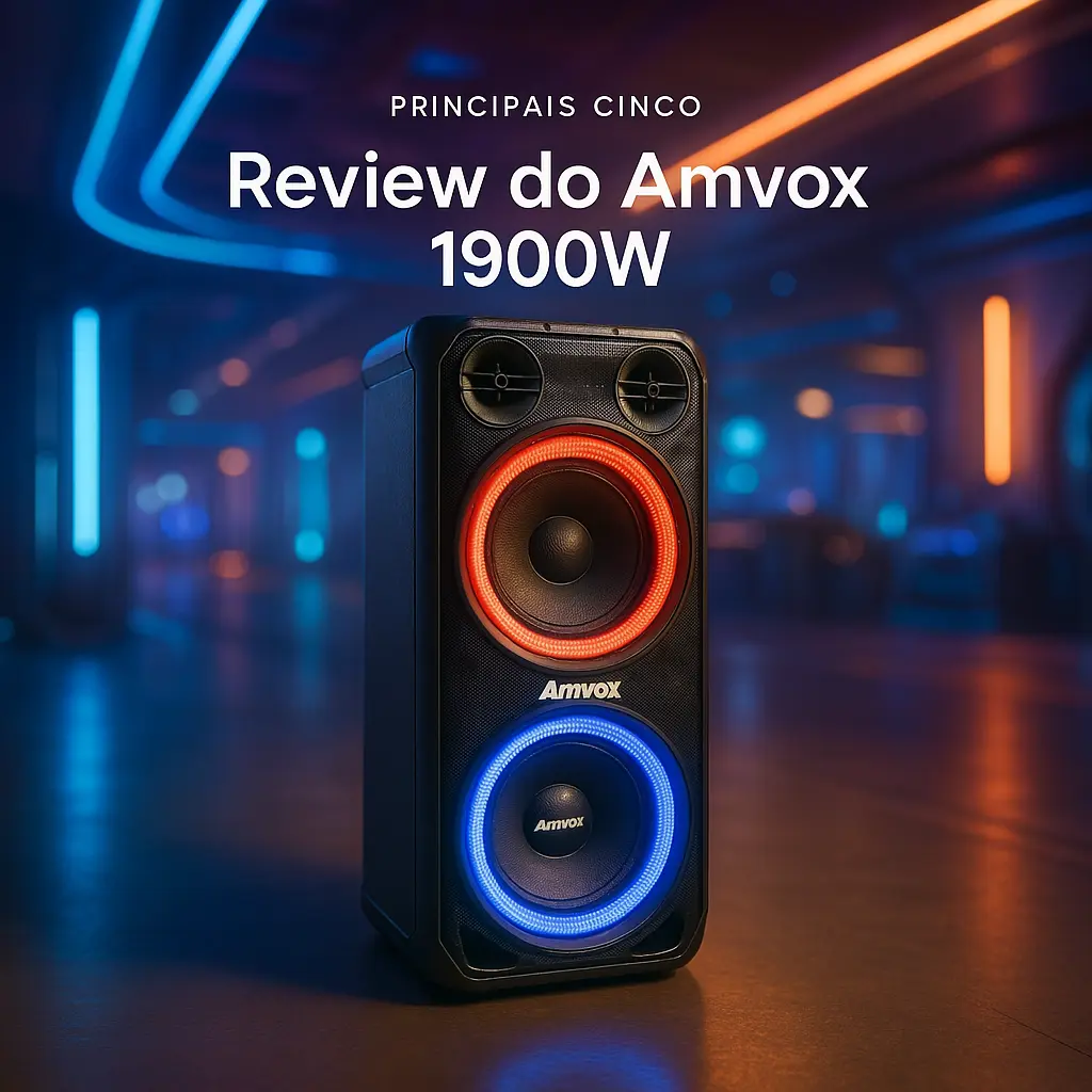 Principais Cinco caixa de som Amvox 1900w