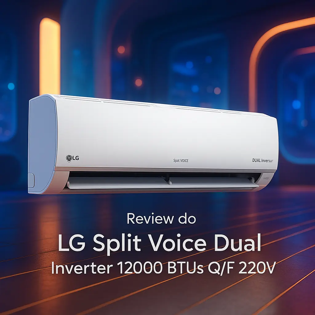 Principais Cinco LG split voice dual inverter 12000 btus q/f 220v
