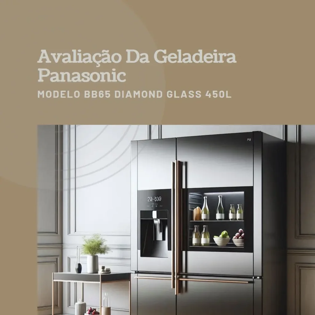 Geladeira Panasonic BB65 Diamond Glass Inverse Frost Free 450L