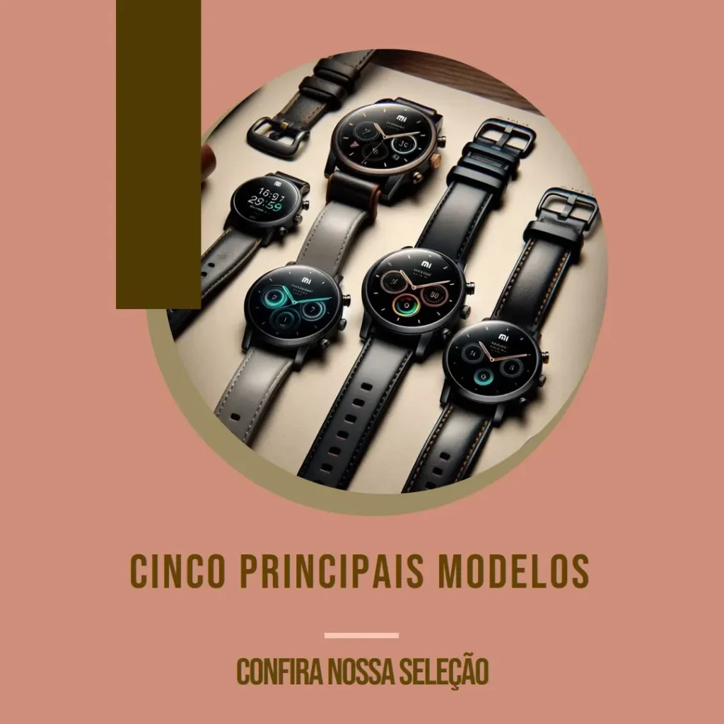 Cinco Principais Modelos de relogio da xiaomi