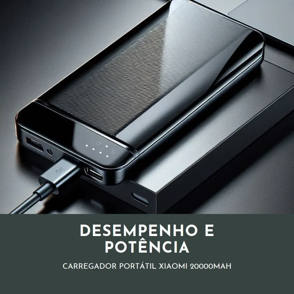 Carregador Portátil Xiaomi 20000mAh - Branco: Desempenho e Potência Para Seus Dispositivos