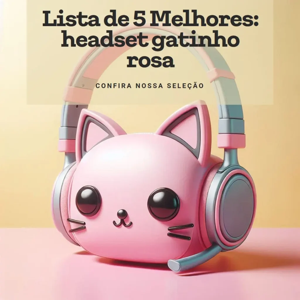 Lista de 5 Melhores: headset gatinho rosa