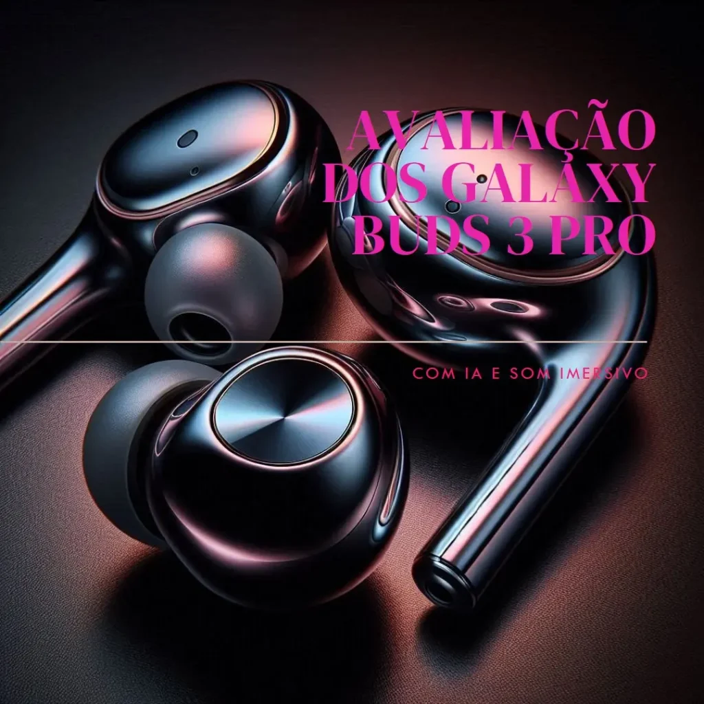 Galaxy Buds 3 Pro com IA, Cancelamento de Ruído e Som Imersivo