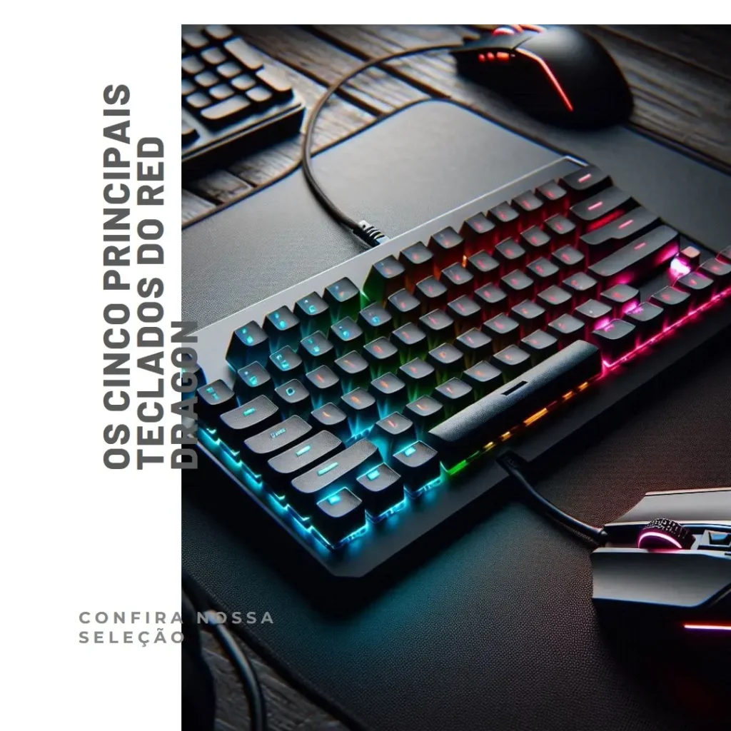 Top Cinco teclado red dragon