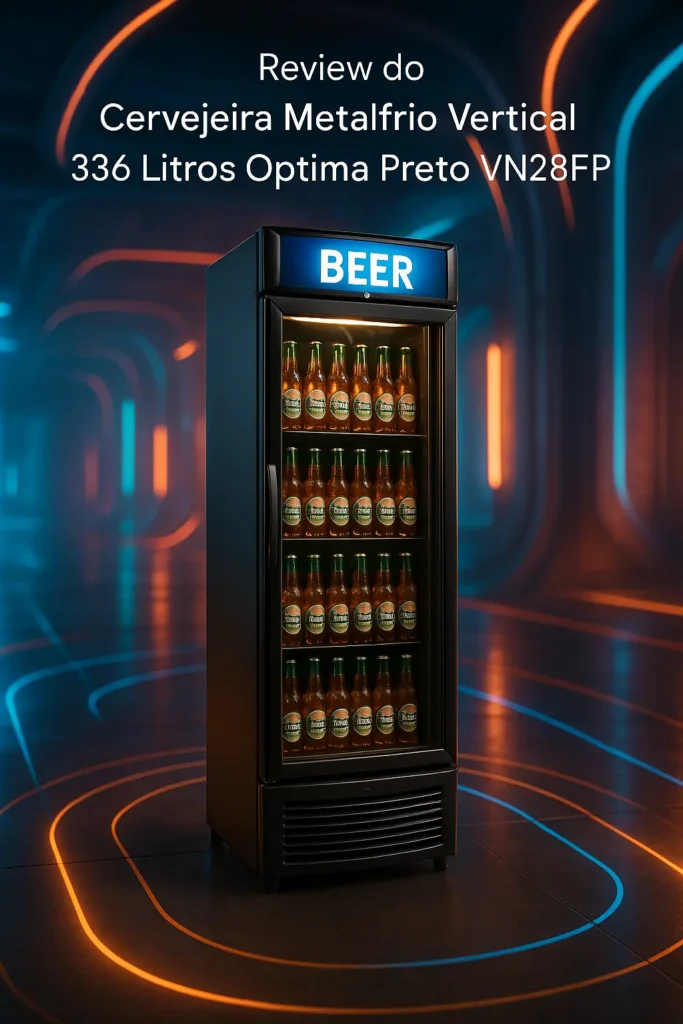 Cervejeira Metalfrio Vertical 336 Litros Optima Preto VN28FP 220V: Eficiência e Estilo para Seu Negócio