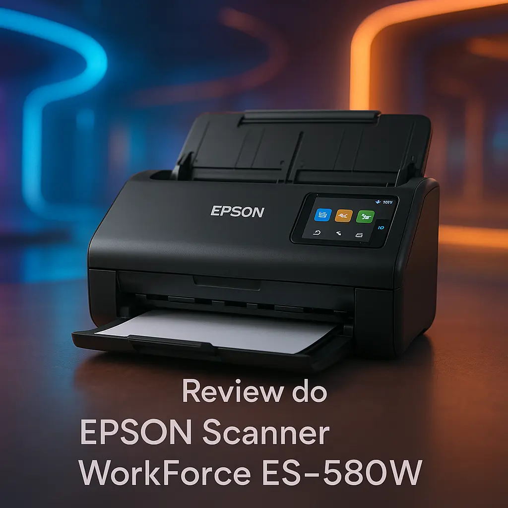 EPSON Scanner WorkForce ES-580W: Conectividade Wireless e Desempenho Excepcional