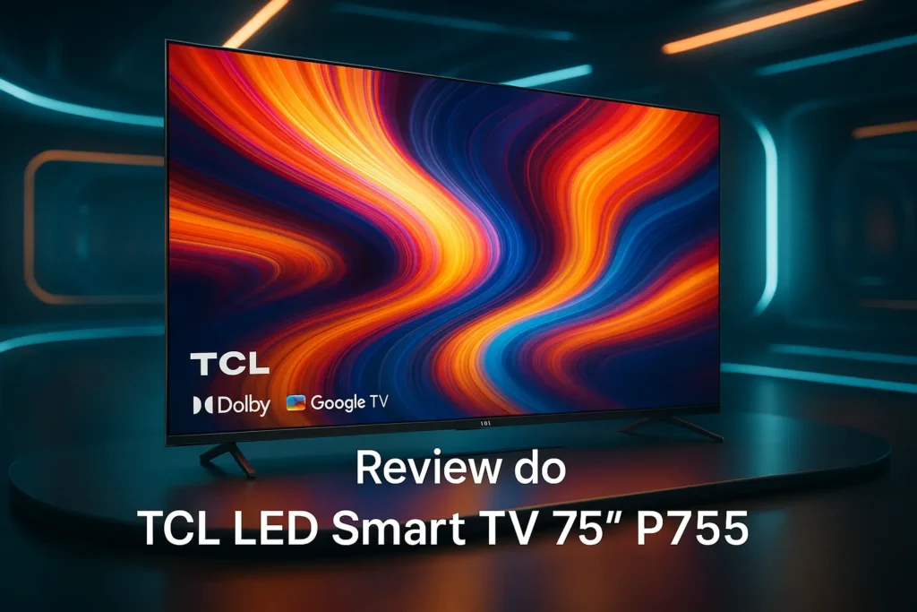 TCL LED SMART TV 75” P755 com Dolby e Google TV