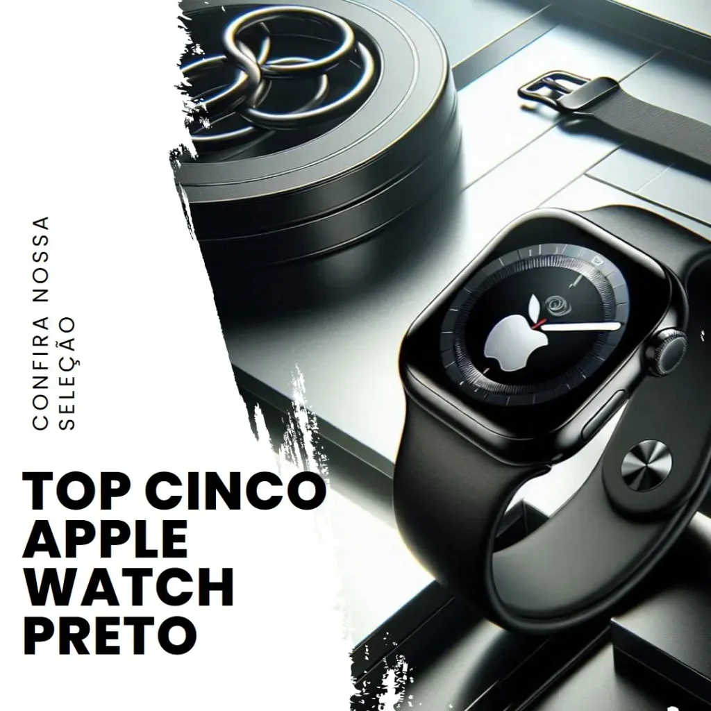 Top Cinco Apple watch preto