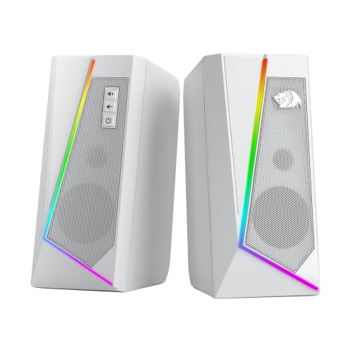 Caixa de Som Gamer Redragon Anvil RGB Branco - GS520W