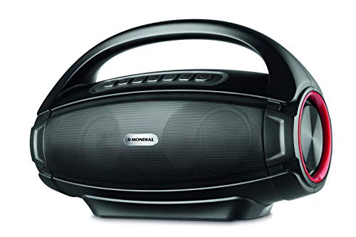 Caixa de Som Mondial, Monster Sound II, Bluetooth, Bivolt, Preto/Vermelho, 60W - SK-07