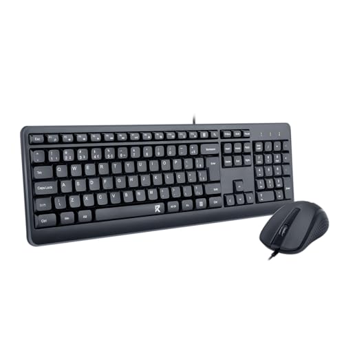 Combo Mouse e Teclado Redragon R Office BS-7092 Preto 1200 DPI