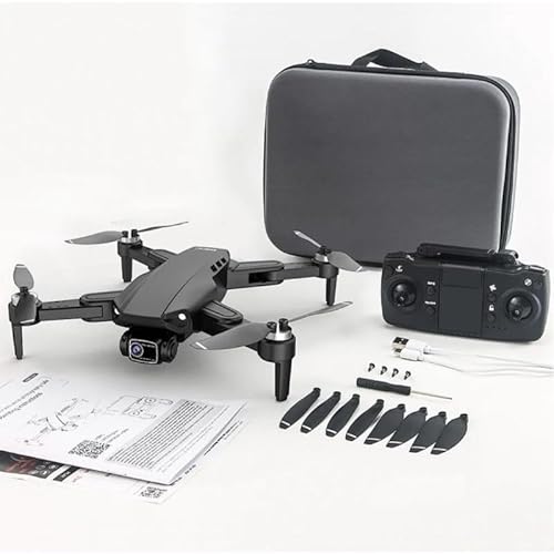 Drone com Camera 4k L900 Pro Full HD GPS WIFI FPV Transmissão em Tempo Real Brushless 1,2km Profissional Com Case - Preto 1 Bateria + Case