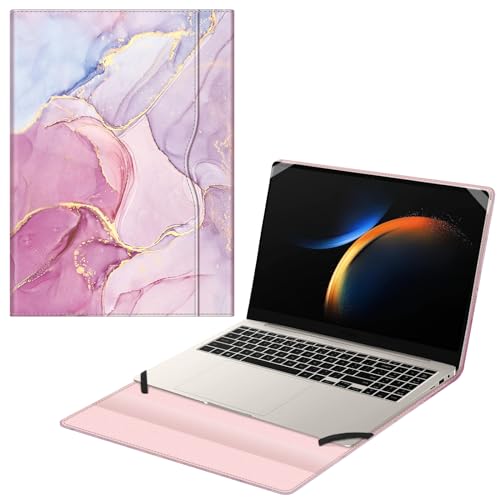 Fintie Capa de proteção para Samsung Galaxy Book4 Ultra NP960XGL/Galaxy Book4 Pro 360 NP960XGL/Galaxy Book3 Pro NP960QFG/Galaxy Book3 Ultra NP960XFH/Galaxy Book3 Pro 360 NP960XFG, Dreamy Marble
