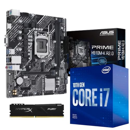 Kit Upgrade Intel Core I7 10700f 10ª Geração H510 Asus Memória 16gb Ddr4