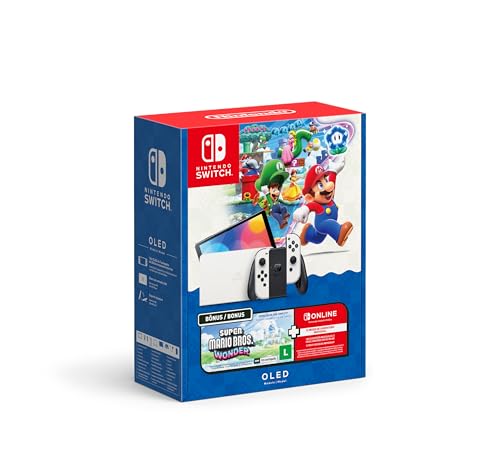 Nintendo, Console, Switch Oled + Super Mario Bros. Wonder + 12 Meses Assinatura Nintendo Switch Online