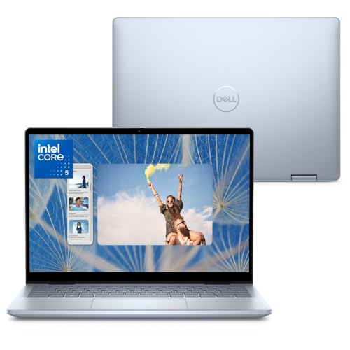 Notebook 2 em 1 Dell Inspiron 2IN1-I1300-M30 14" FHD+ Touch Intel® Core™ i5 16GB 512GB SSD Windows 11 Prata Gelo
