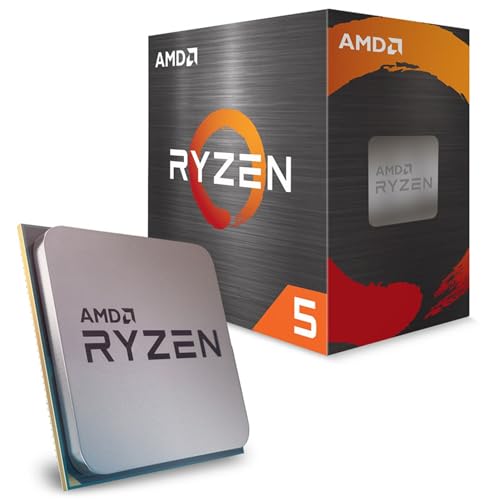 PROCESSADOR AMD RYZEN 5 5600 3.5GHz (TURBO 4.4GHz) 32MB CACHE AM4 100-100000927BOX, Cerâmica cinza