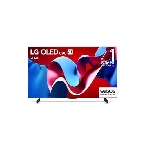 Smart TV 4K 42" LG OLED evo Gaming TV OLED42C4 Processador α9 Ger7 AI Painel 144Hz Design Ultra Slim Dolby Vision Dolby Atmos G-Sync FreeSync