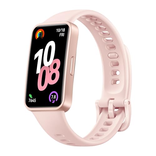 Smartwatch, HUAWEI Band 10, Corpo Elegante em Polímeros Duráveis, Análise do Sono em Nível Profissional, Assistente de Bem-estar Emocional, Compatível com Android e iOS, Rosa