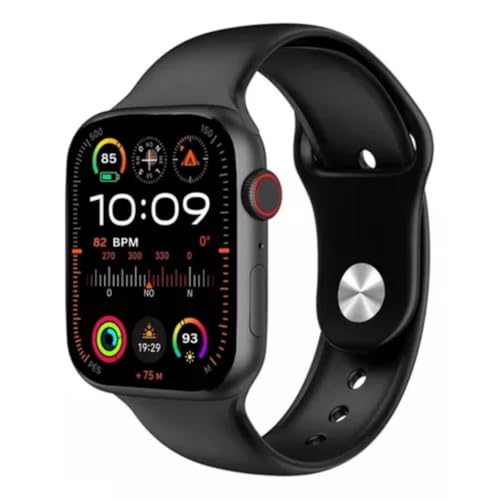 Smartwatch W99 Plus Tela 2.05" Amoled, GPS, NFC, Mede Sono, Estresse, À prova d' água(IP68), Bateria 250 Mah, monitora +100 atividades físicas, 1 ano de garantia (preto)