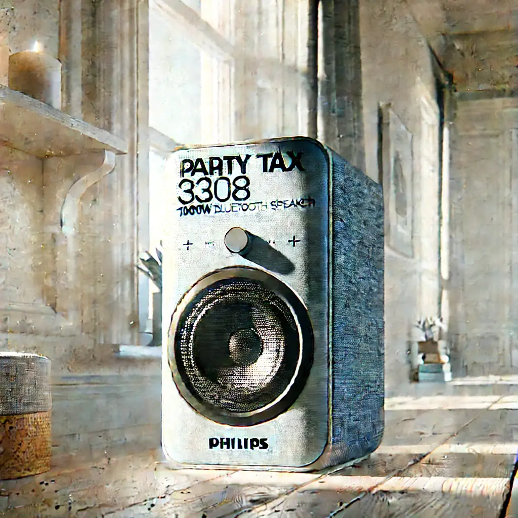 Caixa de Som Philips Party TAX 3308 1000W + Bateria até 12Hrs