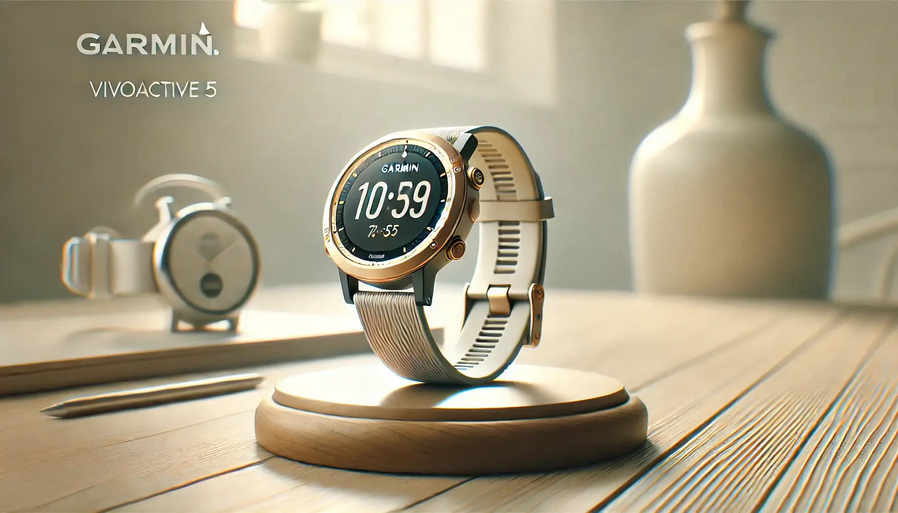 Garmin Vivoactive 5: Monitor Cardíaco com GPS Dourado