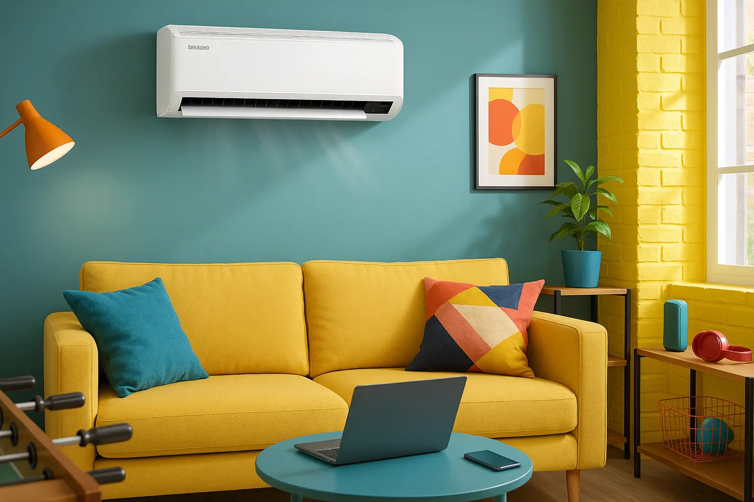 Ar-condicionado Split Inverter Samsung WindFree Pro Energy Sem Vento 9.000 BTUs Frio AR09CVFAAWKNAZ 220V