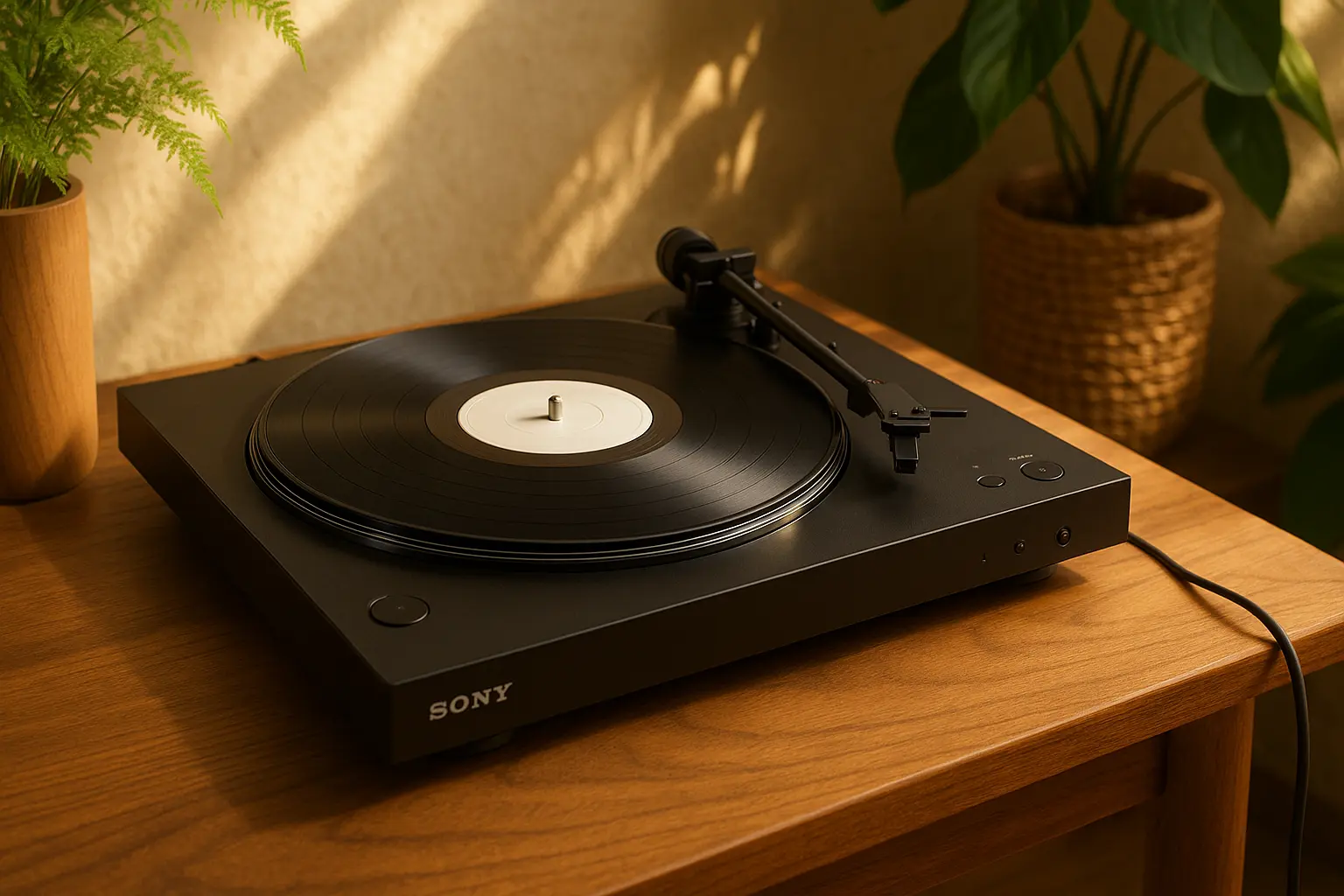 Sony PS-LX310BT Prato Giratório: Gravador de Vinil Sem Fio com Bluetooth e Saída USB