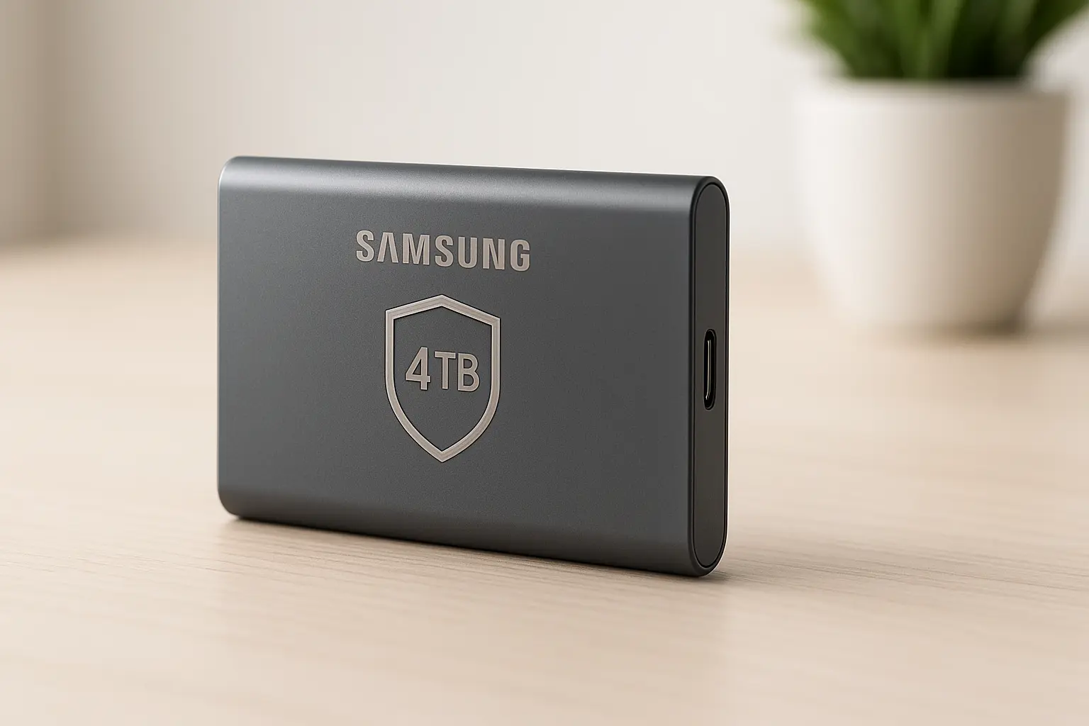 Memória Samsung SSD 4TB T7 Titan Shield: Desempenho e Proteção de Alta Qualidade