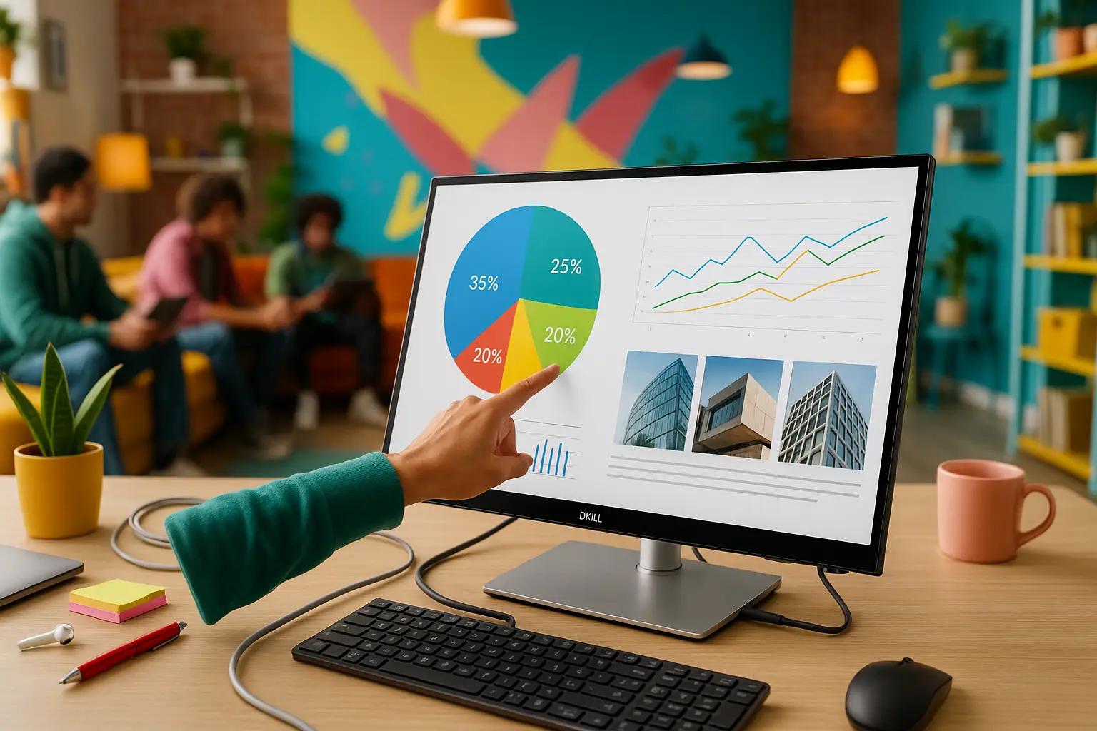 Monitor Dell Touch Screen 23.8" com Hub USB-C P2424HT: Interatividade e Conectividade Profissional