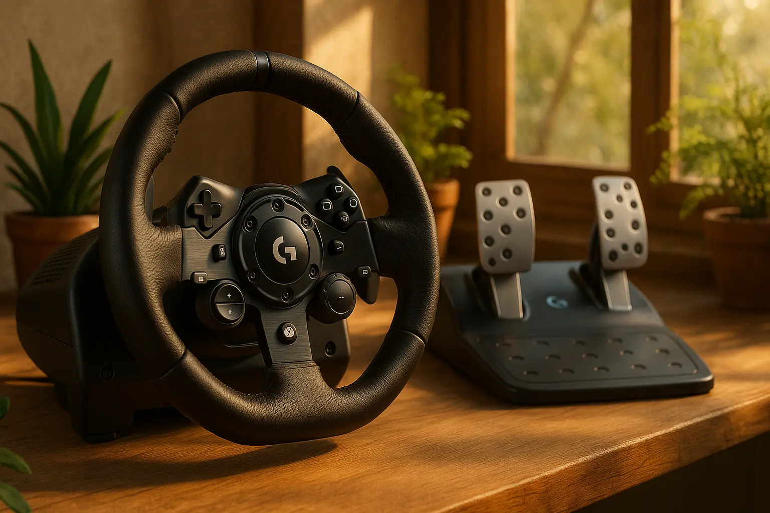 Volante Logitech G923 com TRUEFORCE e Pedais Responsivos