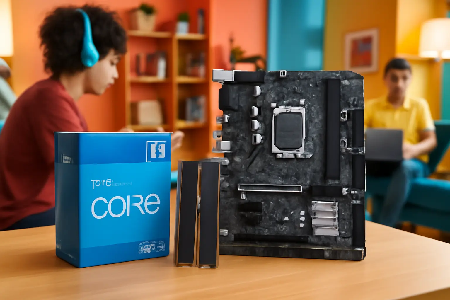 Kit Upgrade Intel 12ª Geração Core i5 12400F Asus H610 32GB DDR4 3200MHz