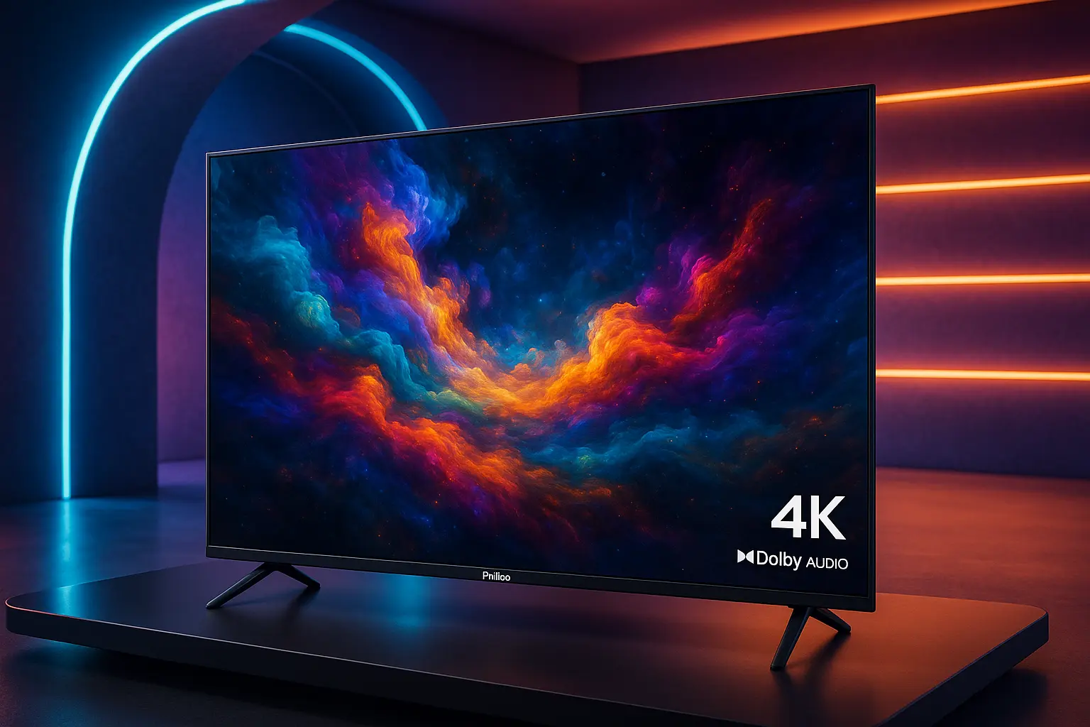 Smart TV 55” Philco PTV55G7PR2CSB Roku TV Dolby Audio: Conectividade e Imagem 4K