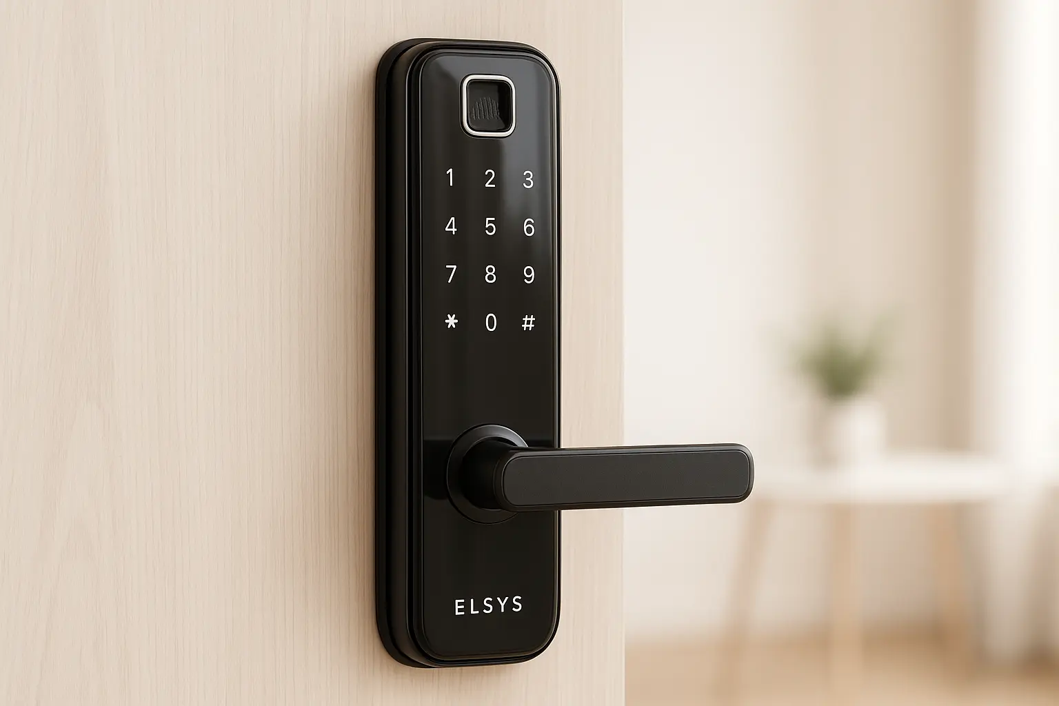 Fechadura Digital Elsys ESF-DE4000B com Wi-Fi e Biometria