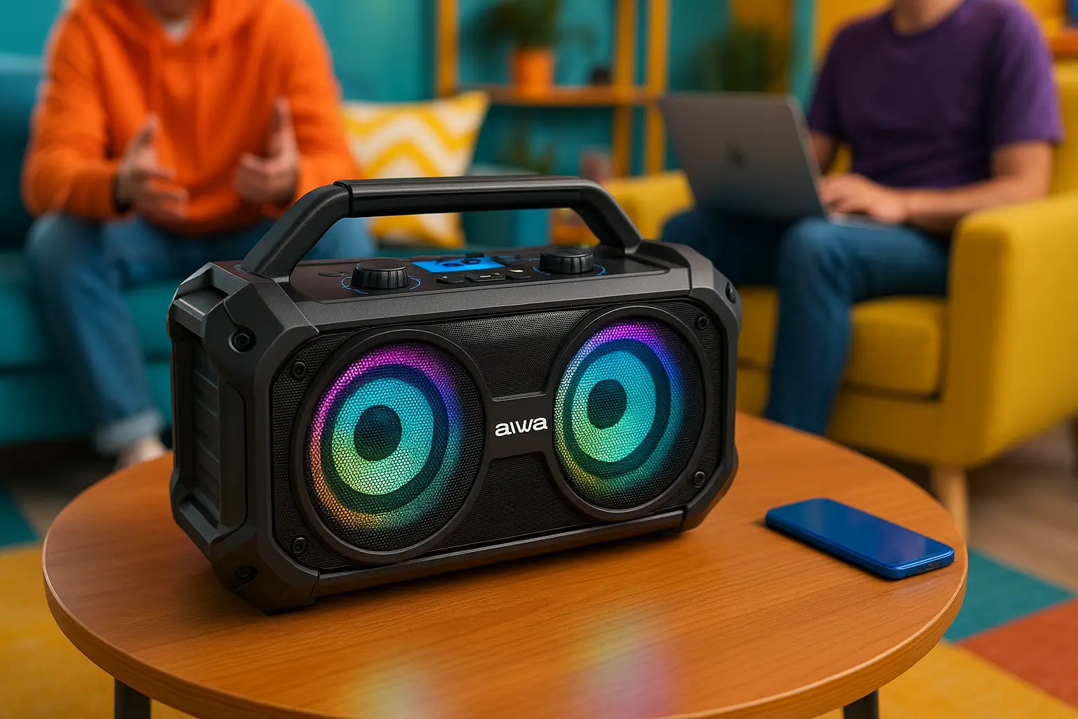 Caixa de Som AIWA Boombox Plus: Potência e Imersão Portátil